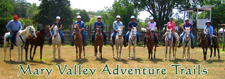 Mary Valley Adventure Trails - horse riding in Gympie and the Mary Valley.